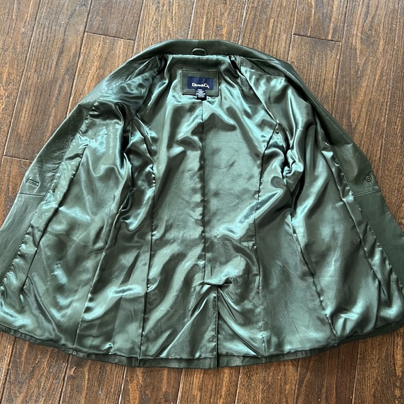 Genuine Leather One Button Jacket Sz Small - Picture 4 of 5